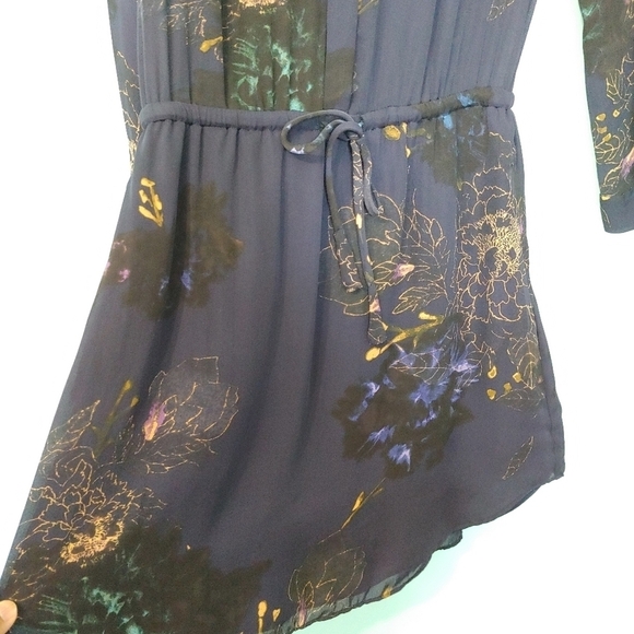 Aritzia Babaton 100% silk 3/4 sleeve button down Bennett Dress - Picture 4 of 14